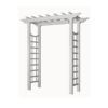 Vita Classic 4.75-ft W x 7.31-ft H Flat White PVC Garden Arbor