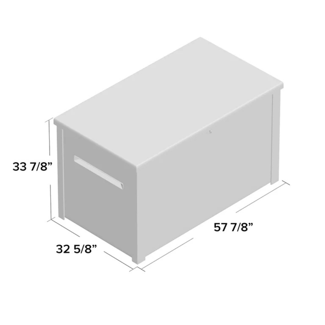 Keter Java 230 Gallon XXL Durable Resin Outdoor Storage and Organization Deck Box Ideal For Garden Patio Furniture and Supplies