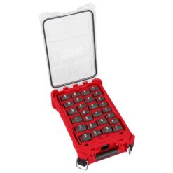 Milwaukee SHOCKWAVE Impact-Duty 1/2 in. Drive Metric and SAE Standard Impact PACKOUT Socket Set (27-Piece) 49-66-6804
