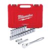 Milwaukee 1/2 in. Drive SAE Ratchet and Socket Mechanics Tool Set (22-Piece) 48-22-9410