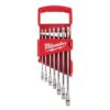 Milwaukee SAE Combination Ratcheting Wrench Mechanics Tool Set (7-Piece) 48-22-9406