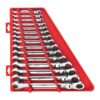Milwaukee 144-Position Flex-Head Ratcheting Combination Wrench Set SAE (15-Piece) 48-22-9413