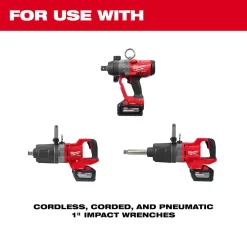Milwaukee 49-66-7840 SHOCKWAVE Impact Duty 1 in Drive 7 Piece MM & SAE Wheel Service Socket PACKOUT Set