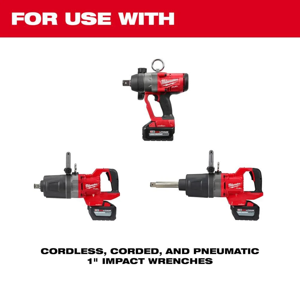 Milwaukee 49-66-7840 SHOCKWAVE Impact Duty 1 in Drive 7 Piece MM & SAE Wheel Service Socket PACKOUT Set