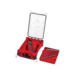 Milwaukee SAE Combination Wrench Set with PACKOUT Compact Organizer (15-Piece) 48-22-9484