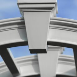 Vita Classic 5-ft W x 7.84-ft H Arched White PVC Garden Arbor