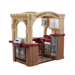 Step2 Brown Grand Walk-In Classic Toddler Pretend Play Kitchen Set