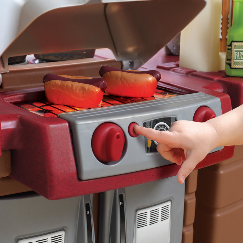 Step2 Brown Grand Walk-In Classic Toddler Pretend Play Kitchen Set
