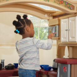 Step2 Brown Grand Walk-In Classic Toddler Pretend Play Kitchen Set