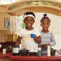 Step2 Brown Grand Walk-In Classic Toddler Pretend Play Kitchen Set