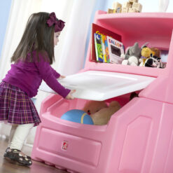Step2 Lift and Hide Bookcase Toy Box, Pink