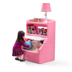 Step2 Lift and Hide Bookcase Toy Box, Pink
