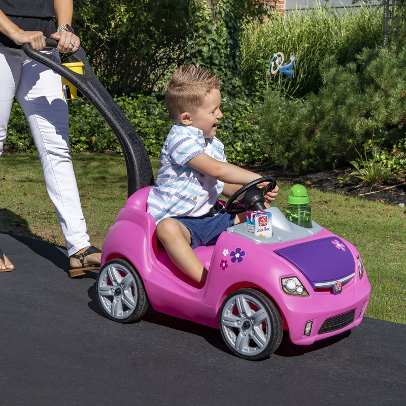 Step2 Whisper Ride II Toddler Push Car and Kids Riding Toys, Pink
