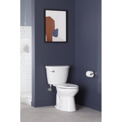 Kohler White Cimarron 1.6 GPF Elongated Two-Piece Toilet (Seat Not Included)