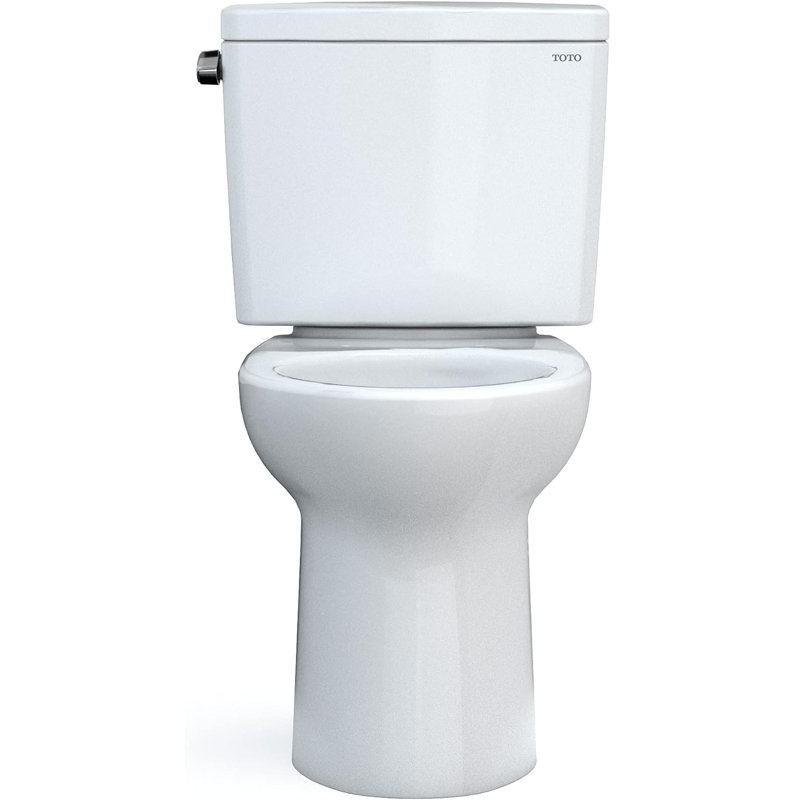 TOTO CST776CSFG#01-W TOTO Drake 1.6 Elongated Two-Piece Toilet (Seat Not Included)
