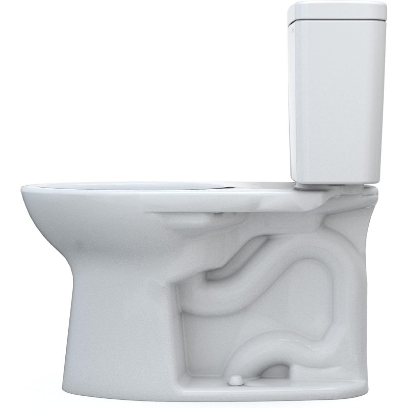 TOTO CST776CSFG#01-W TOTO Drake 1.6 Elongated Two-Piece Toilet (Seat Not Included)
