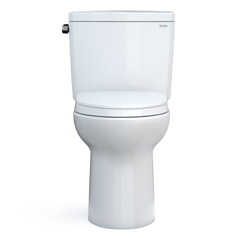 TOTO MS776124CSG#01 Drake 1.6 GPF Elongated Two-Piece Toilet with Tornado Flush (Seat Included)