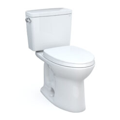 TOTO MS776124CSG#01 Drake 1.6 GPF Elongated Two-Piece Toilet with Tornado Flush (Seat Included)