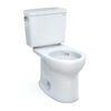 TOTO Cotton Drake 1.6 GPF Round Two-Piece Toilet with Tornado Flush (Seat Not Included)