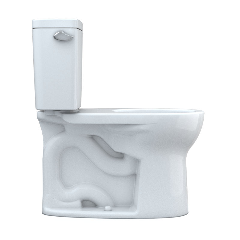 TOTO Cotton Drake 1.6 GPF Round Two-Piece Toilet with Tornado Flush (Seat Not Included)