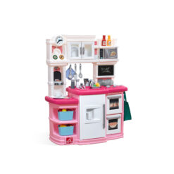 Step2 Great Gourmet Toddler Pretend Play Kitchen Set, Pink/ White
