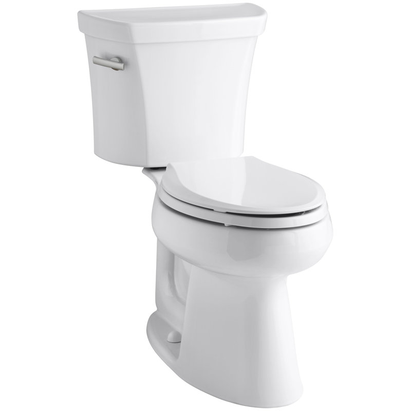 Kohler White Highline™ 1.6 GPF Elongated Two-Piece Toilet (Seat Not Included)