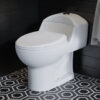 Swiss Madison White Château One-Piece Elongated Dual-Flush Toilet 1.1/1.6 gpf