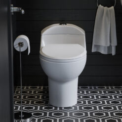 Swiss Madison White Château One-Piece Elongated Dual-Flush Toilet 1.1/1.6 gpf