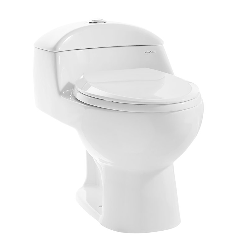Swiss Madison White Château One-Piece Elongated Dual-Flush Toilet 1.1/1.6 gpf