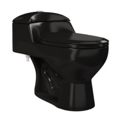 Swiss Madison Black Château One-Piece Elongated Dual-Flush Toilet 1.1/1.6 gpf