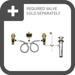Moen T6805BN Moen Dartmoor Two-Handle Widespread Bathroom Faucet Trim Kit, Valve Required