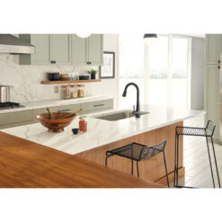 7864BL Moen Sleek Pull Down Single Handle Kitchen Faucet with Power Boost Technology and Duralock