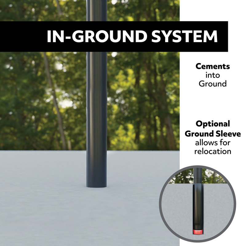 Lifetime Height Adjustable In-Ground Basketball Hoop (52" Polycarbonate Backboard)
