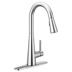 7864 Moen Sleek Pull Down Single Handle Kitchen Faucet with Power Boost Technology and Duralock