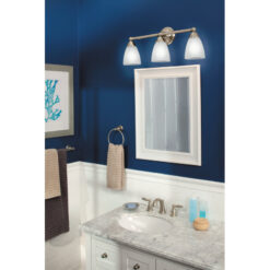 Brushed Nickel Moen Brantford Widespread Bathroom Faucet (Part number: T6620BN)