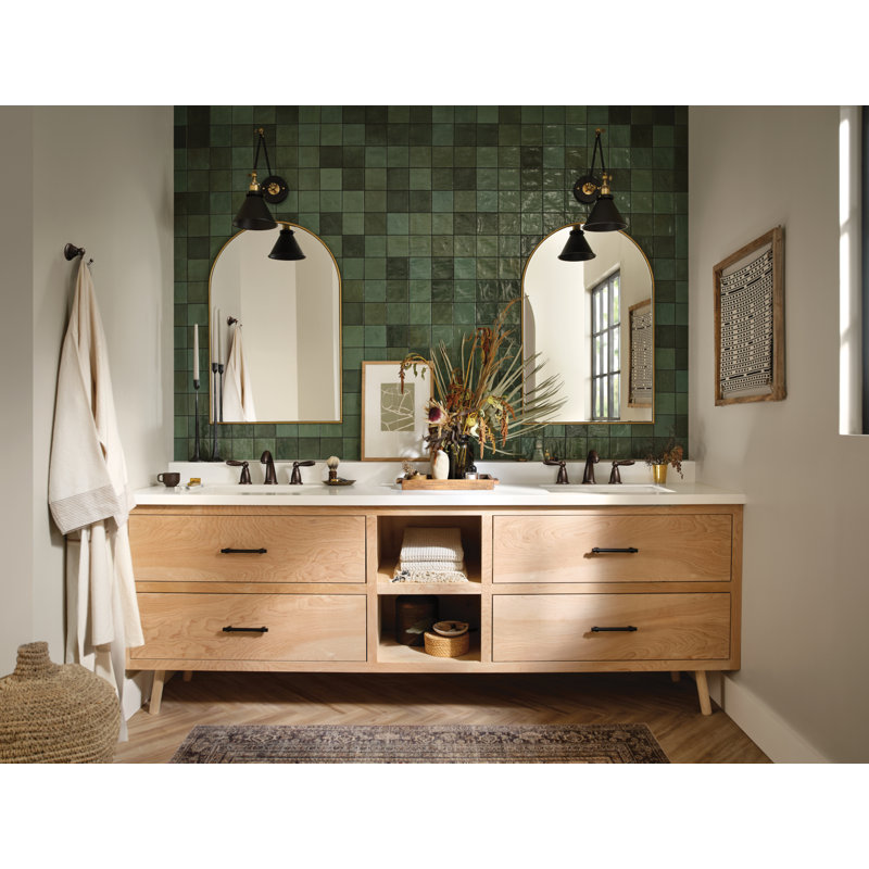 Oil Rubbed Bronze Moen Brantford Widespread Bathroom Faucet (Part number: T6620ORB)