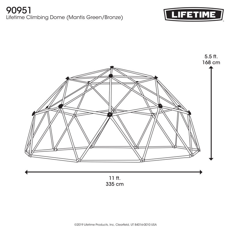 Lifetime 11'' W Climbing Dome