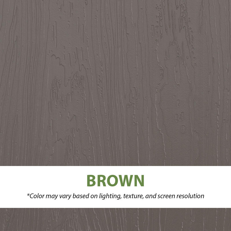 Lifetime 50.3'' W 116 Gallons Water Resistant Polyethylene Plastic Lockable Deck Box in Brown