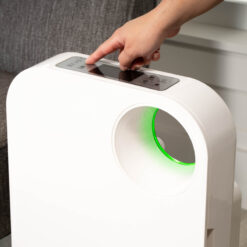 OVAL AIR 3-Stage H13 True HEPA 5-in-1 Air Purifier reduces Allergies, Asthma, Pets, Odor, Smoke, White