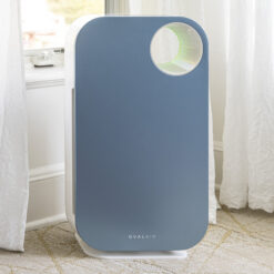 OVAL AIR 3-Stage H13 True HEPA 5-in-1 Air Purifier reduces Allergies, Asthma, Pets, Odor, Smoke, Crescent Beach Blue