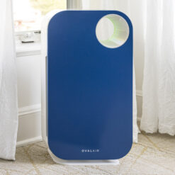 OVAL AIR 3-Stage H13 True HEPA 5-in-1 Air Purifier reduces Allergies, Asthma, Pets, Odor, Smoke, Santorini Hills Blue