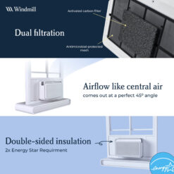 Windmill 8000 BTU Smart Air Conditioner with WhisperTech Inverter Technology - 350 Sq Ft