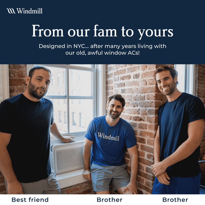 Windmill 8000 BTU Smart Air Conditioner with WhisperTech Inverter Technology - 350 Sq Ft