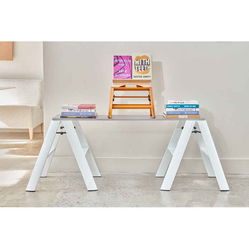 lucano 2 - Step Aluminum Lightweight Folding Ladder Step Stool