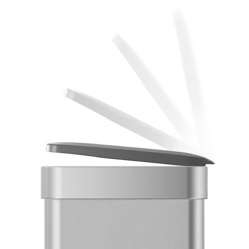 Qualiazero 16 Gallon Stainless Steel Step On Multi-Compartments Trash & Recycling Bin