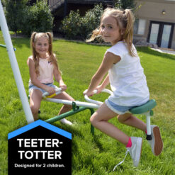 Sportspower Live Oak Swing Set with Lifetime Warranty on 6' Heavy Duty Double Wall Slide
