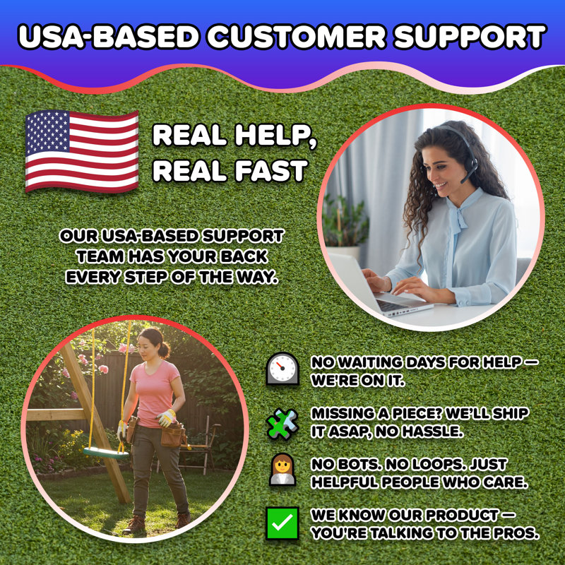 Sportspower Super Fun Metal Swing Set with Padded Saucer Swing & Lifetime Warranty on 5' Slide