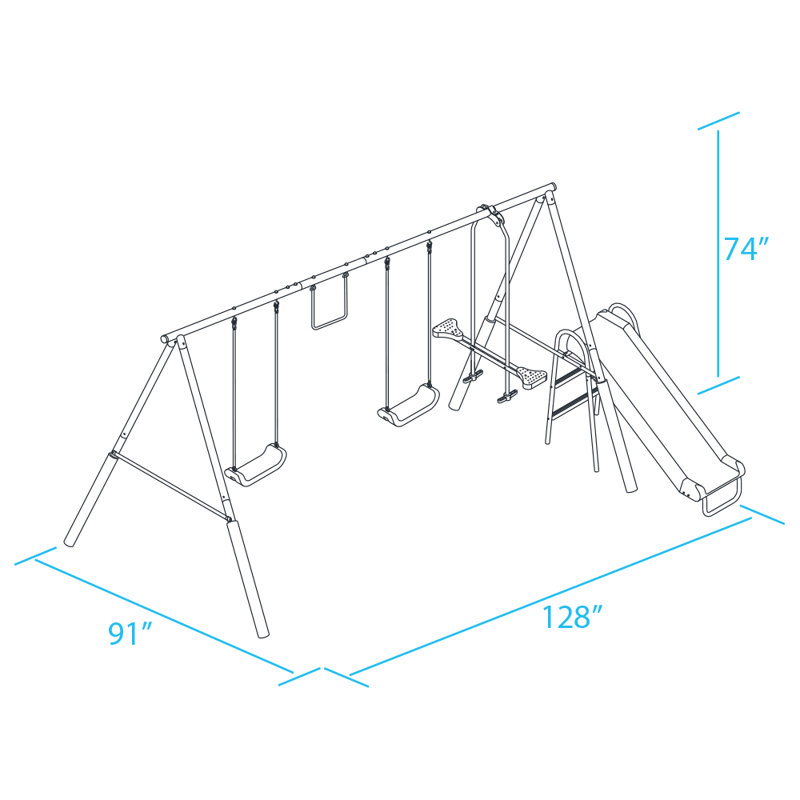 XDP Recreation Play All Day Swing Set