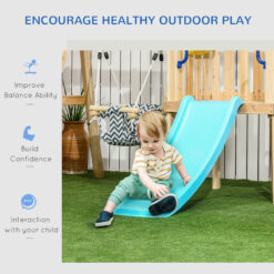 Outsunny Fir Swing Set with 1 Swing(s) , 1 Slide(s)
