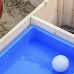 Outsunny 47.25'' x 15.75'' Solid Wood Square Sandbox